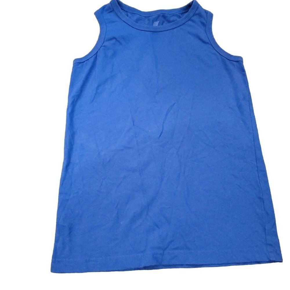 Place Sports Boys Blue Round Neck Sleeveless Pullover Tank Top Size Medium
